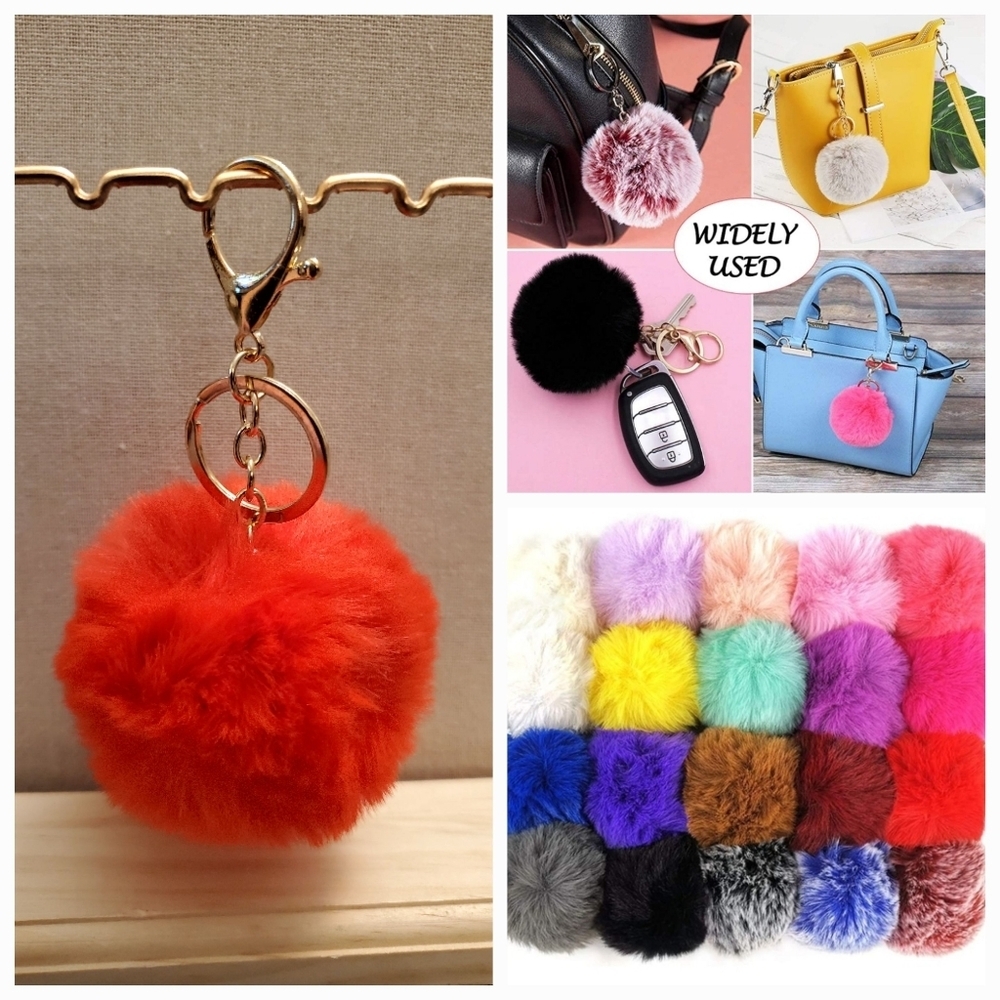 Cute Fashion Faux-Fur Puff Ball
